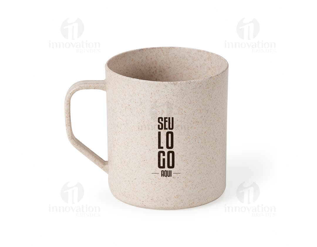 Caneca de fibra de arroz 400ml: a opção ecológica perfeita para desfrutar do seu café favorito! Feita em cerâmica sustentável, esta caneca possui alça confortável e design moderno. Ideal para uso diário, no trabalho ou em casa. Adquira já a sua!