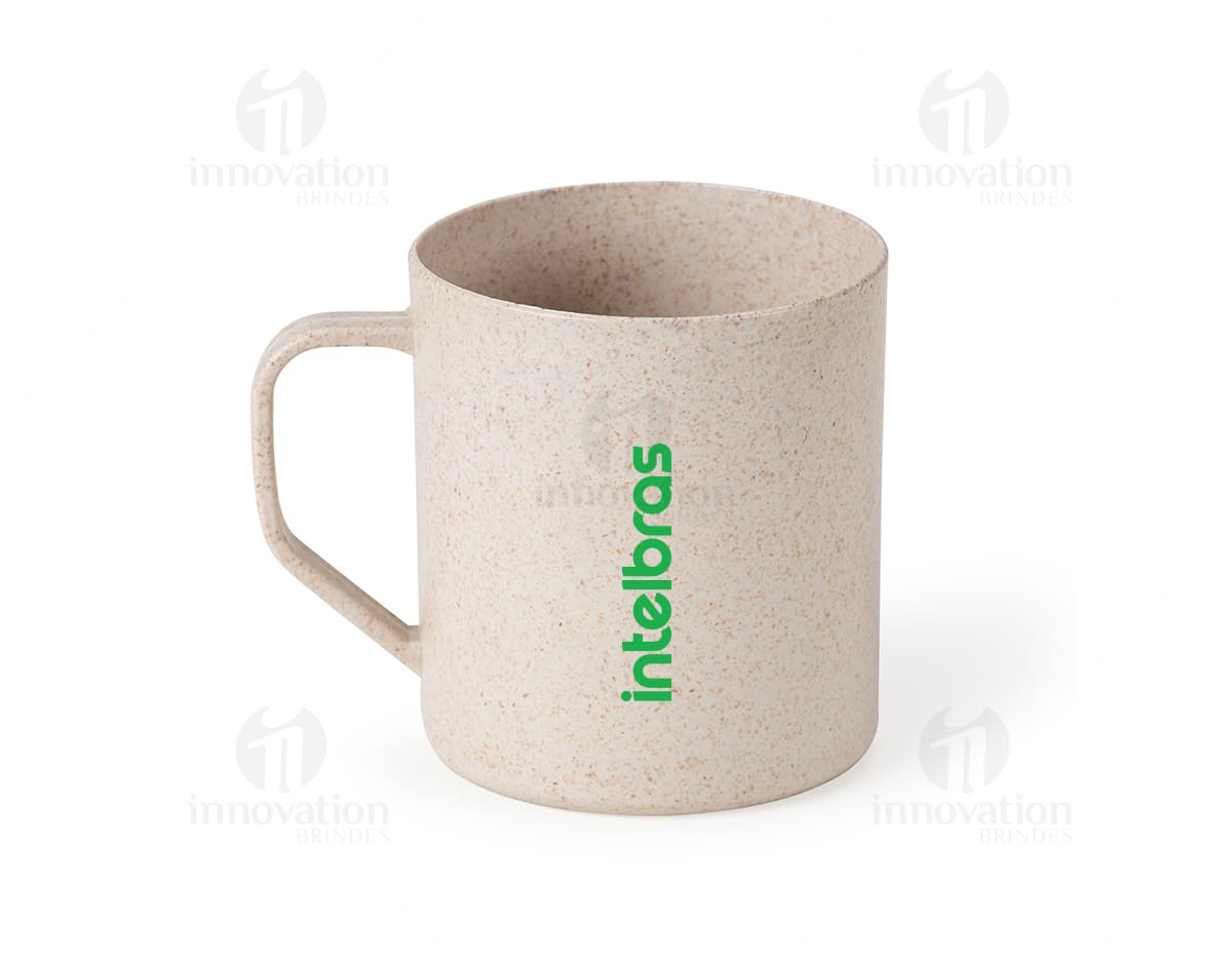 caneca fibra de arroz 400ml Personalizado