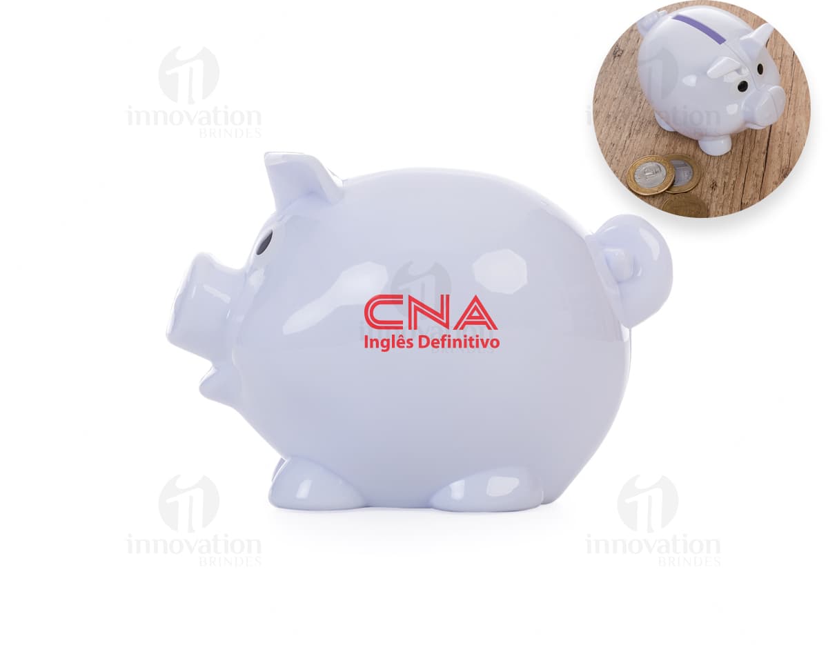 Cofre plástico porquinho para economizar dinheiro e investir com segurança. Adquira já o seu cofrinho rosa em cerâmica e comece a poupar para o futuro!