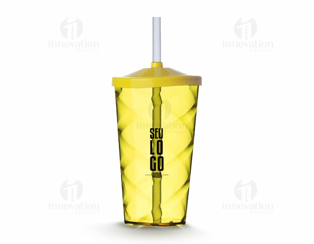 Copo PS 550ml perfeito para bebidas geladas e sumos saudáveis. Feito em material de excelente qualidade, ideal para manter a