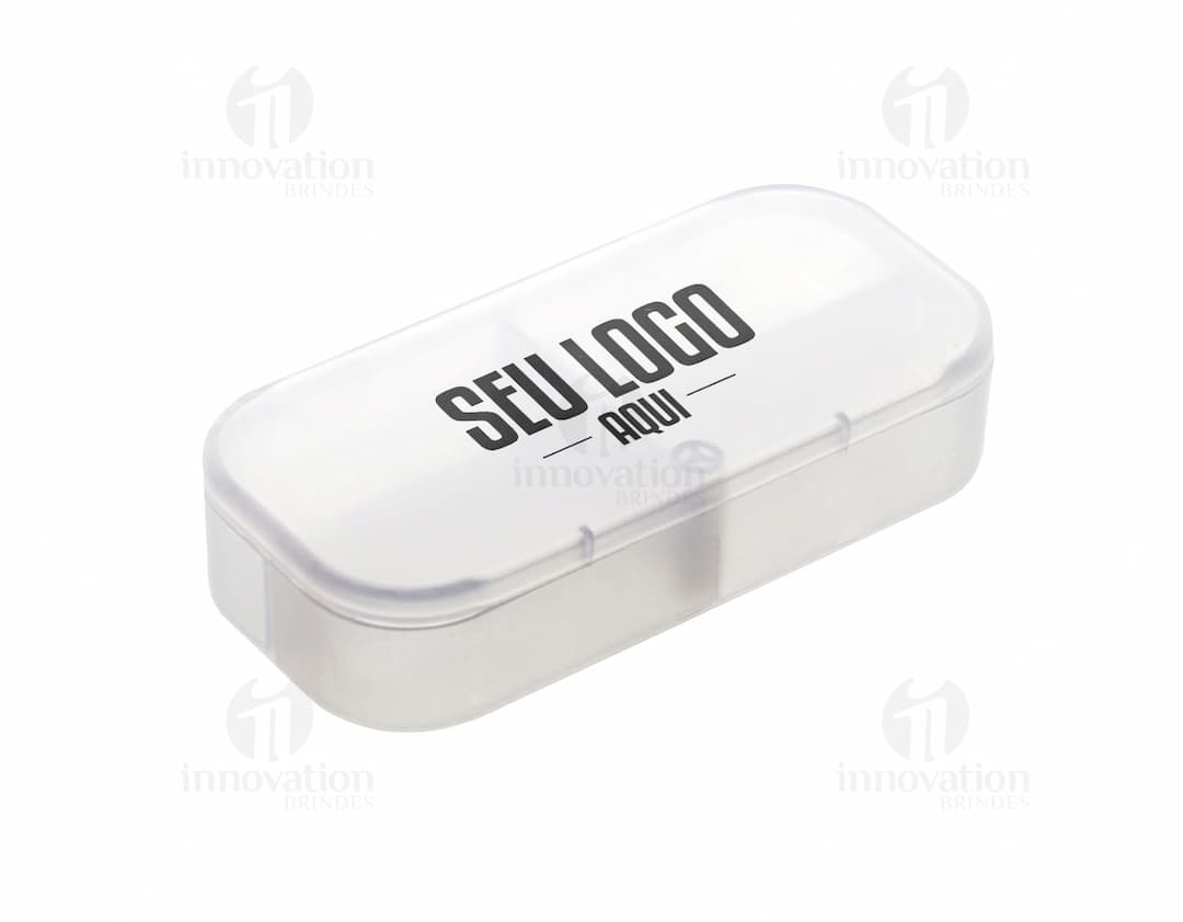Porta comprimidos plástico - Organize seus medicamentos com praticidade e modernidade. Ideal para manter seu dia a dia mais