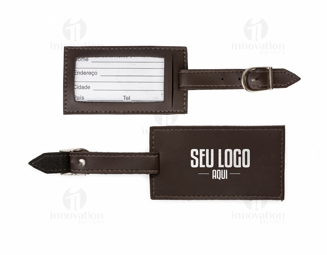 Tag Identificador de Bagagem em Aço Inoxidável - Prepare-se para suas viagens com esse prático e resistente tag de bagagem em aço inoxidável. Nunca mais perca suas malas no aeroporto! Ideal para identificar sua bagagem com estilo e segurança. Garanta já o seu!