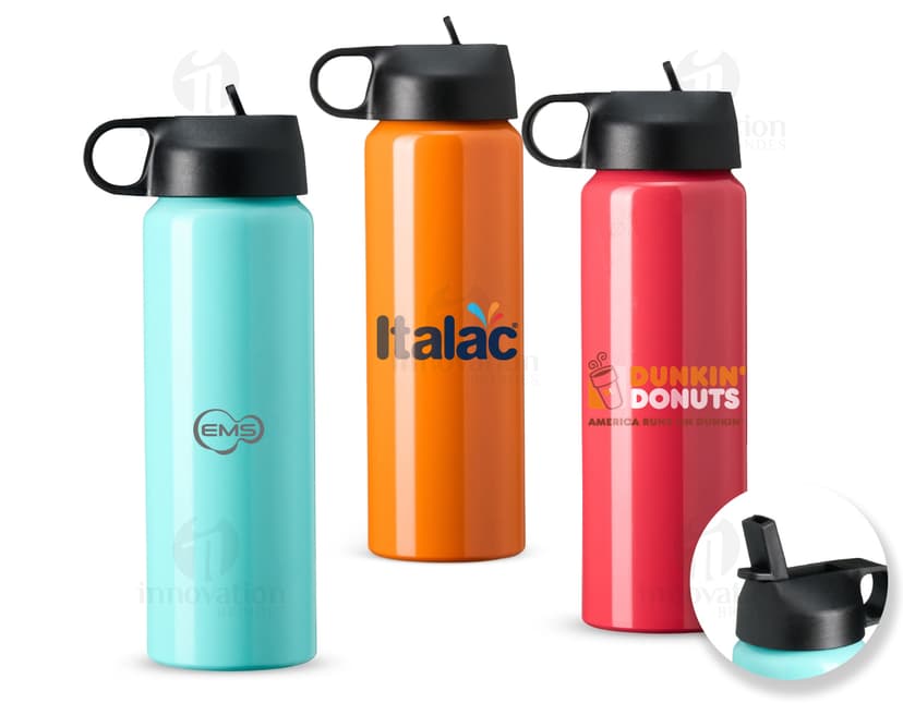 Squeeze de alumínio robusto com tampa flip, ideal para armazenar líquidos. O design é clean e elegante, com a tampa flip garantindo segurança e praticidade. Perfeito para ser utilizado como recipiente de água, sucos ou outras bebidas. Além disso, o material de alumínio garante durabilidade e resistência.
