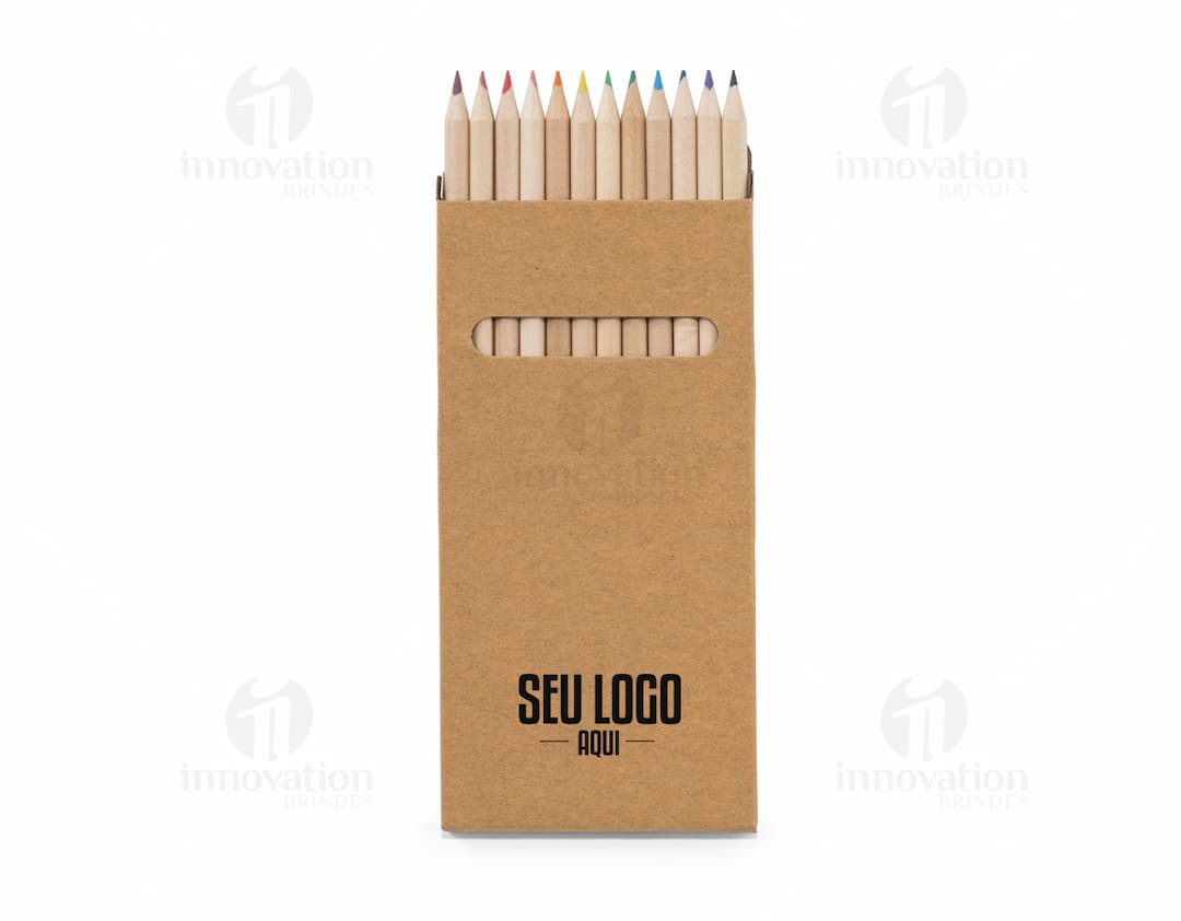 Caixa de cartão contendo 12 lápis de cor ideais para estimular a criatividade e a aprendizagem. Perfeitos para escola, escritório ou como presente. Garanta já o seu!