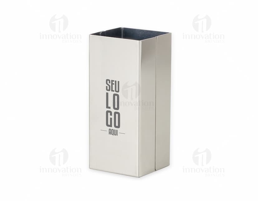 Porta Canetas Metal - Organize seus utensílios de escritório de forma elegante e prática com este porta canetas de metal. Perfeito para o seu espaço de trabalho!
