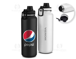 1.2L thermal water bottle transparent to keep your drinks fresh for longer. Ideal for healthy hydration throughout the day.