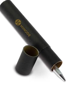 Estojo tubo de papelão para 1 caneta.