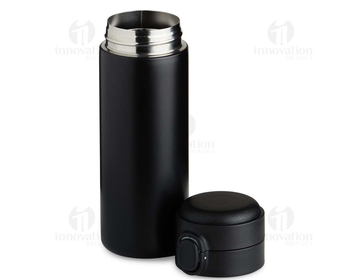 Garrafa Térmica 400ml em Aço Inoxidável - Mantenha suas bebidas sempre frescas com essa garrafa térmica de alta qualidade. Perfeita para viagens, academia e uso diário. Design moderno e praticidade garantida. Adquira a sua agora!