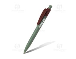 Caneta plástica preta para escrita suave e confortável. Ideal para uso no escritório, na escola ou em casa. Feita de material