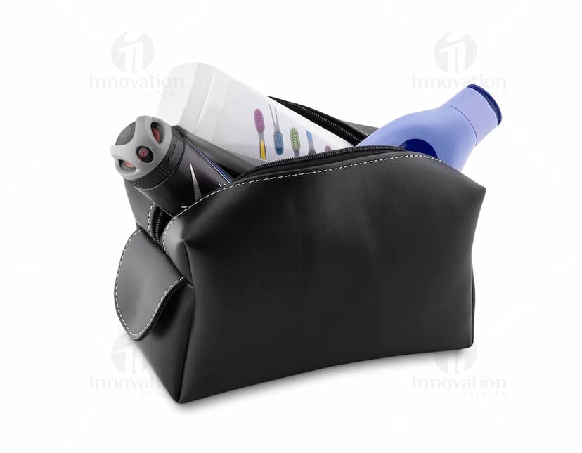 Nécessaire de couro sintético elegante, moderno e versátil para organizar seus pertences com estilo. Ideal para viagens, negócios e uso pessoal. Adquira já o seu!