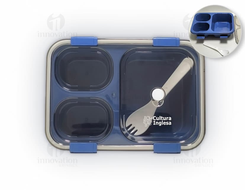 Marmita hermética 800ml - Mantenha sua comida fresca por mais tempo com esta prática marmita! Ideal para levar suas refeições para o trabalho, academia ou viagens. Feita de material resistente e fácil de limpar. Garanta já a sua! #marmita #hermética #comida #saúde #brinde