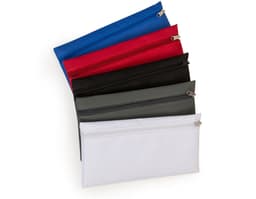 Nécessaire em nylon 600 com zíper resistente em diversas cores, ideal para guardar documentos, livros, material escolar e