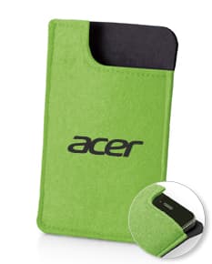 Bolsa para celular amarela com espaço para bloco de notas e caneta - Ideal para o escritório ou escola. Organize suas ideias com praticidade e estilo!