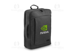 Mochila híbrida 2 em 1 c/ 2 compartimentos, preta, feita de couro, moderna e elegante, com alça de transporte, ideal para