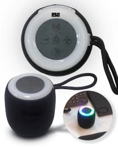 Caixa de som moderna e elegante, perfeita para ouvir suas músicas favoritas com qualidade de áudio superior. Aproveite o design sofisticado em metal prateado e desfrute de uma experiência musical incrível. Ideal para uso em casa, no escritório ou em qualquer lugar. Aumente o volume e curta a sua playlist com muito estilo!