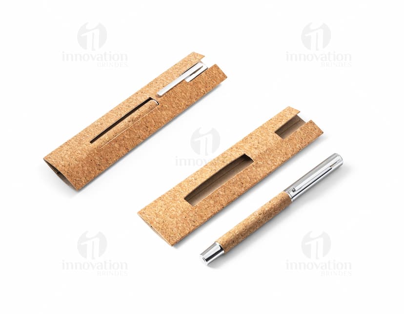 Caneta Roller com corpo em aço inox - Ferramenta de escrita elegante e sofisticada para uso no escritório, escola ou em casa. Ideal para assinar documentos, fazer anotações e desenhos detalhados. Adquira já a sua!