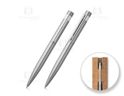 Stainless steel ballpoint pen: a high-quality writing instrument for your office or work. Made with 53% stainless steel