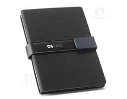 Notebook A5 em couro marrom - O caderno perfeito para suas anotações de negócios. Moderno, elegante e compacto, ideal para o
