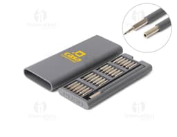Imagem de kit ferramentas 25 peças, ideal para todos os profissionais. Conjunto de ferramentas eletrônicas modernas e