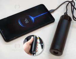Power Bank 4.000mAh com Lanterna preto, moderno, sistema de áudio, dispositivo electrónico, equipamento de tecnologia, objeto