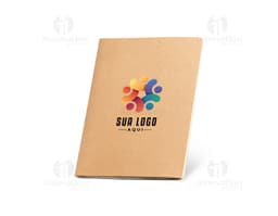 Caderno A4 com capa em cartão para organizar suas ideias e lembretes de forma prática e elegante. Perfeito para uso no