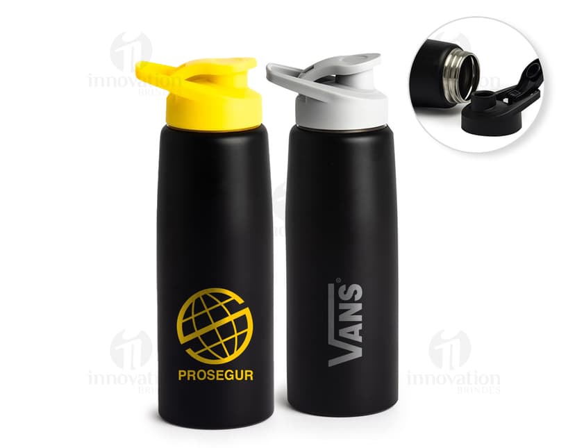 Bottle de Inox 880ml - A solução perfeita para manter sua higiene pessoal em dia! Este squeeze é ideal para armazenar seus produtos de cuidados pessoais favoritos, como shampoos, condicionadores e géis de banho. Feito de aço inoxidável, garante durabilidade e praticidade. Adquira já o seu e leve mais qualidade e estilo para o seu dia a dia.