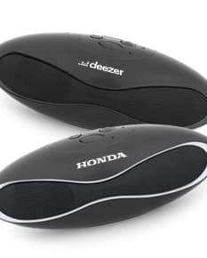 Caixa de som em ABS com microfone na cor preta e prata, desenhada especialmente para otimizar a experiência de áudio ao conectar-se a dispositivos eletrônicos. Ideal para ambientes de trabalho, escritórios e uso pessoal devido à sua tecnologia avançada e design moderno.