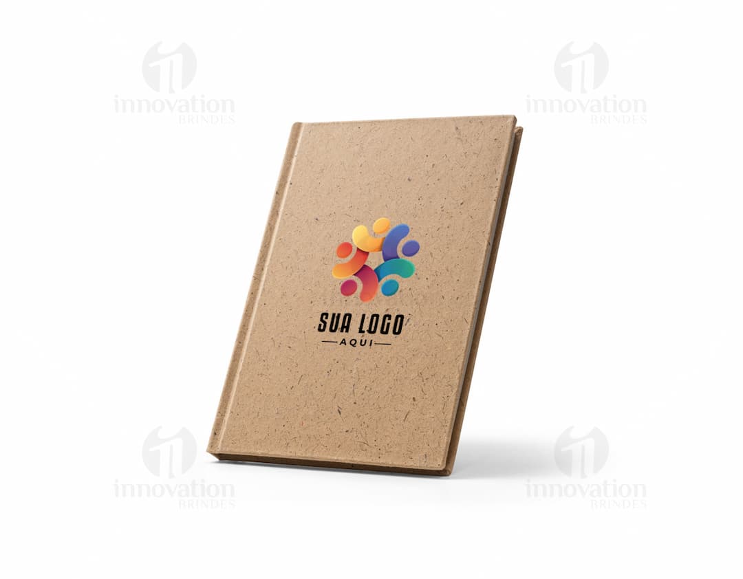 Caderno A5 em casca de coco feito com material isolante e sustentável. Ideal para escrever suas anotações, lembretes e mensagens. Perfeito para uso no escritório, em casa ou como um presente criativo. Aproveite o design único e ecológico deste caderno de alta qualidade. Compre já!