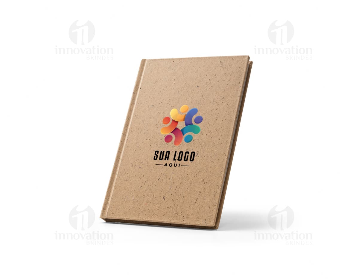 Caderno A5 em casca de coco - O caderno ecológico perfeito para suas anotações e lembretes! Feito com material isolante e resistente, ideal para uso no escritório ou em casa. Adquira já o seu e contribua para um mundo mais sustentável. Aproveite!