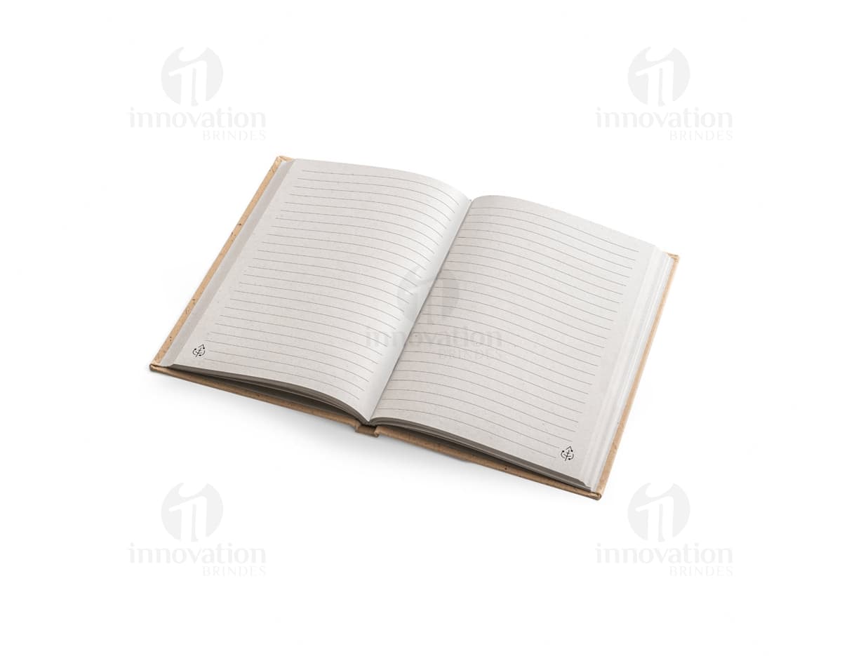 Caderno A5 em casca de coco, perfeito para anotações e lembretes! Feito com material isolante natural, ideal para escrita e organização no escritório. Adquira o seu caderno ecológico e sustentável agora mesmo. Frete grátis para todo o Brasil. Aproveite!