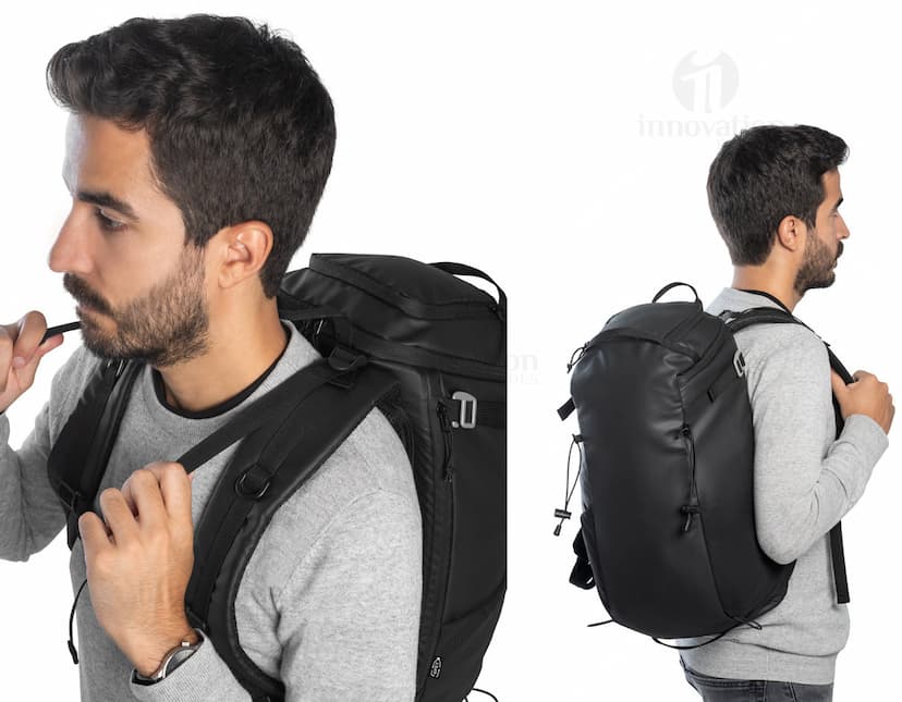 Mochila Hiking em Couro Preto - Perfeita para Viagens e Passeios. Seu design moderno e elegante a torna ideal para negócios e lazer. Com alças ajustáveis e zíper resistente, garantindo praticidade e segurança durante sua jornada. Compre agora e tenha estilo em suas aventuras!