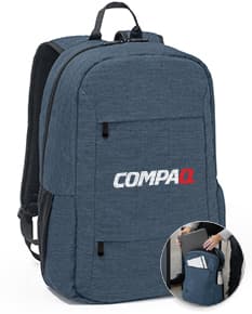 Mochila notebook portátil 300D reciclado preta feita de couro, com alça de mão, alça de ombro, zíper, bolso e compartimentos para armazenamento. Ideal para viagens, negócios e aventuras. Elegante e moderna.