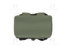 Mochila térmica almofadada en cuero negro 3D, moderna, con soporte para dispositivos y equipos de negocios. Ideal para el