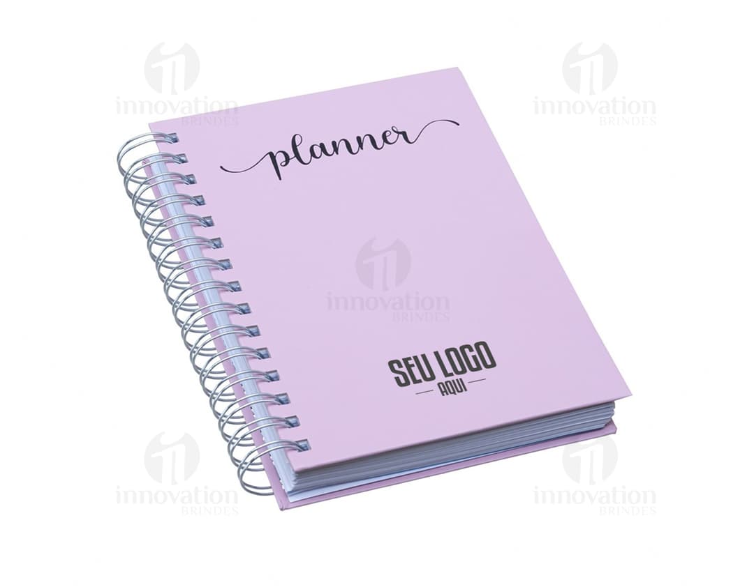 Annual Percalux Planner with hardcover, blank pages, and a bookmark.