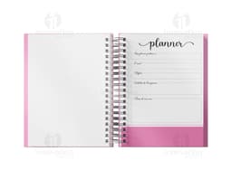 Annual Percalux Planner with hardcover, blank pages, and a bookmark.