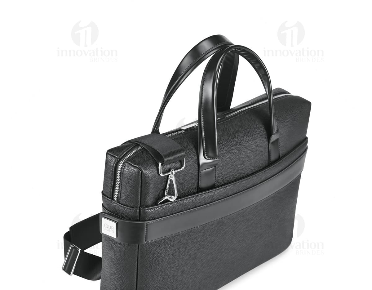 Pasta Executiva em Couro Sintético - Acessório de Luxo para Negócios e Viagens. Combinação perfeita de elegância e segurança, ideal para guardar seus pertences com estilo. Adquira a sua agora!