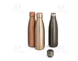 Garrafa em aço inox com rótulo, copo, bebida alcoólica, líquido, recipiente, vinho, garrafas, objeto, transparente, bar