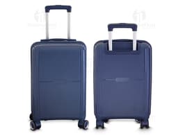 Mala de bordo preta com design moderno, ideal para viagens de negócios. Equipada com compartimento para laptop e espaço para