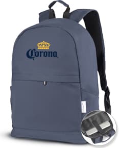 Mochila para notebook preta, moderna e profissional, com alça de couro, perfeita para viagens de trabalho e executivos.
