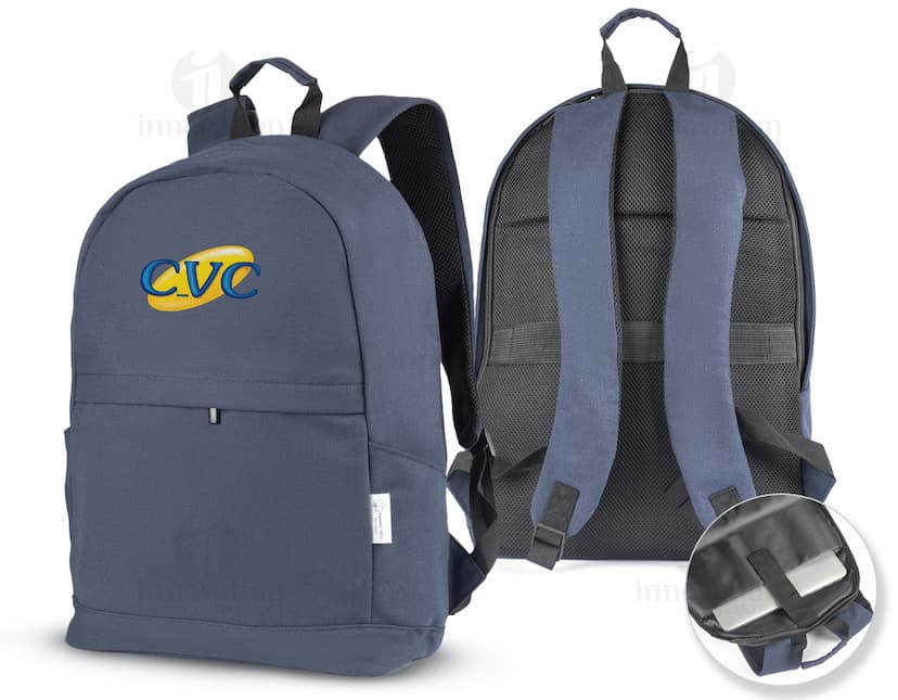 Mochila para Notebook em couro preto, moderna e elegante, ideal para viagens de negócios ou passeios. Possui alça de mão, zíper, bolsos e compartimento especial para laptop. Perfeita para armazenar seus pertences com segurança e estilo.