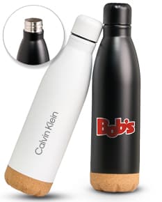 Garrafa térmica de 500ml em aço inoxidável, com design elegante e corpo de cor escura. A garrafa possui tampa e bocal para facilitar o despejo de líquidos, sendo um objeto de luxo e ideal para manter bebidas quentes ou frias por mais tempo.