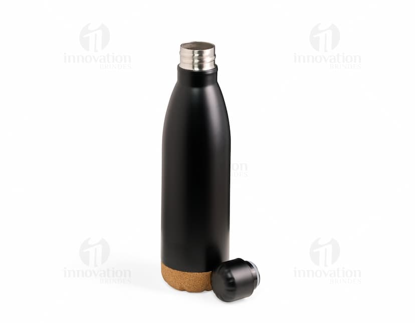 Garrafa térmica de inox 500ml, com tampa de rosca e design elegante. Perfeita para manter a temperatura de bebidas, como café, chá e até mesmo vinho. Ideal para ser usada em viagens, no trabalho ou em casa.