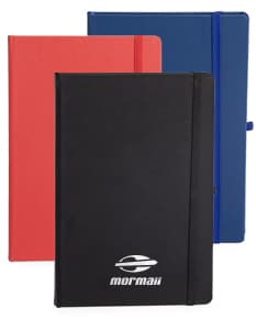 Planner Cromato Anual com capa azul, contendo páginas mensais e semanais com espaço para anotações e planejamento.