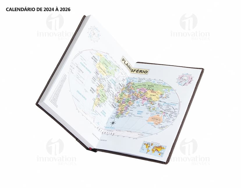 Agenda Diária 2025 em design vintage e textura marrom, com capa preta e papel em branco para anotações. Equipamento de tecnologia, ideal para escrita de lembretes e organização de compromissos e informações no escritório ou na escola. Inclui espaço para listas, notas e dados, com moderno sistema de armazenamento digital.