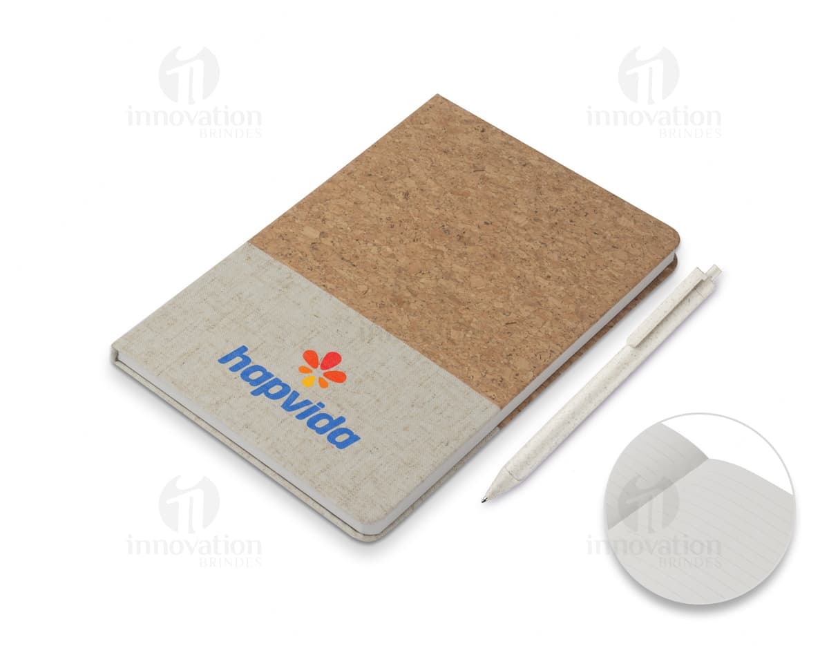 Notebook, papel em branco, marrom, livro, caderno, objeto de escritório vintage vazio.