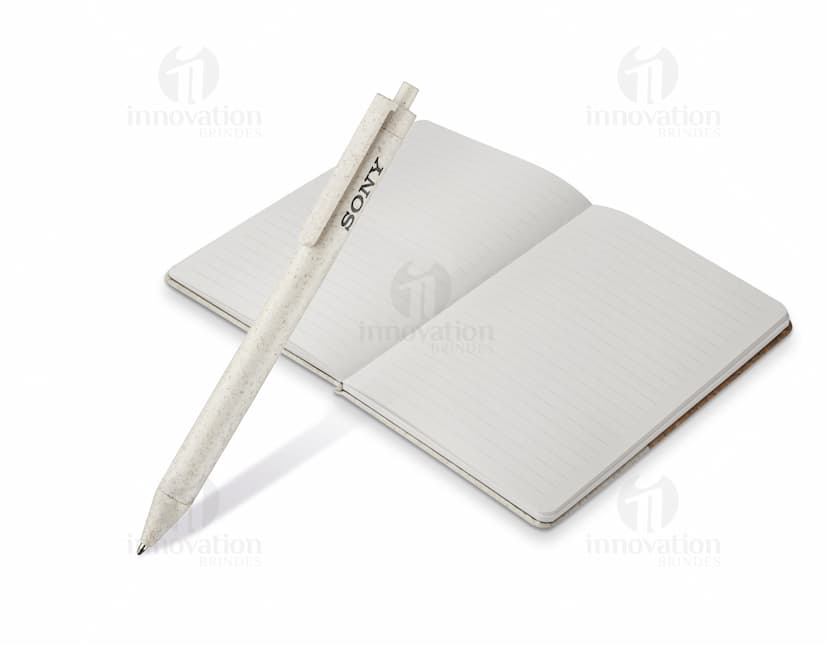 Notebook, papel em branco, marrom, livro, caderno, objeto de escritório vintage vazio.