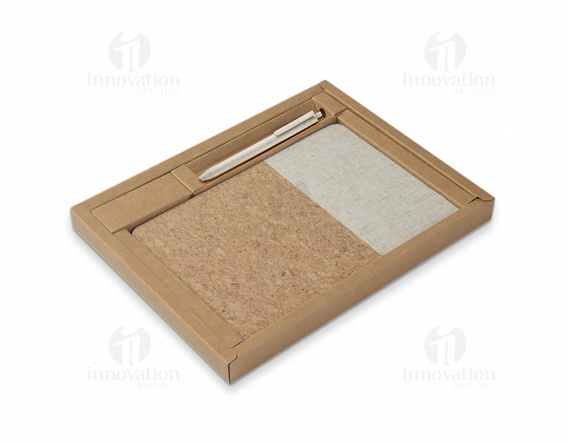 Notebook, papel em branco, marrom, livro, caderno, objeto de escritório vintage vazio.