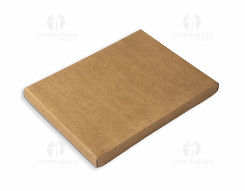 Notebook, papel em branco, marrom, livro, caderno, objeto de escritório vintage vazio.