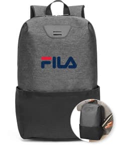 Mochila preta de couro para notebook, ideal para armazenamento e transporte seguro de equipamentos eletrônicos. Ideal para viagens, escritório e uso diário, com alça de mão, alças de suporte acolchoadas e várias opções de armazenamento.