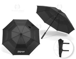100% polyester umbrella with an open and colorful gift-shaped design, decorated with a bow and ribbon. Ideal for protection